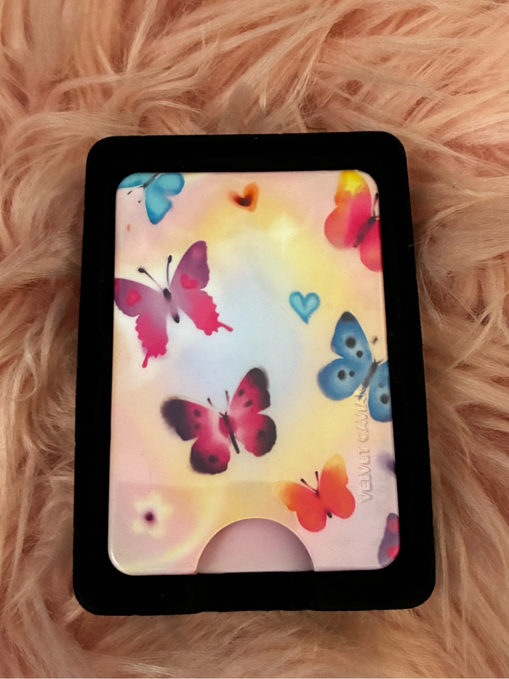 Velvet Caviar Pink Butterfly Magnetic Wallet